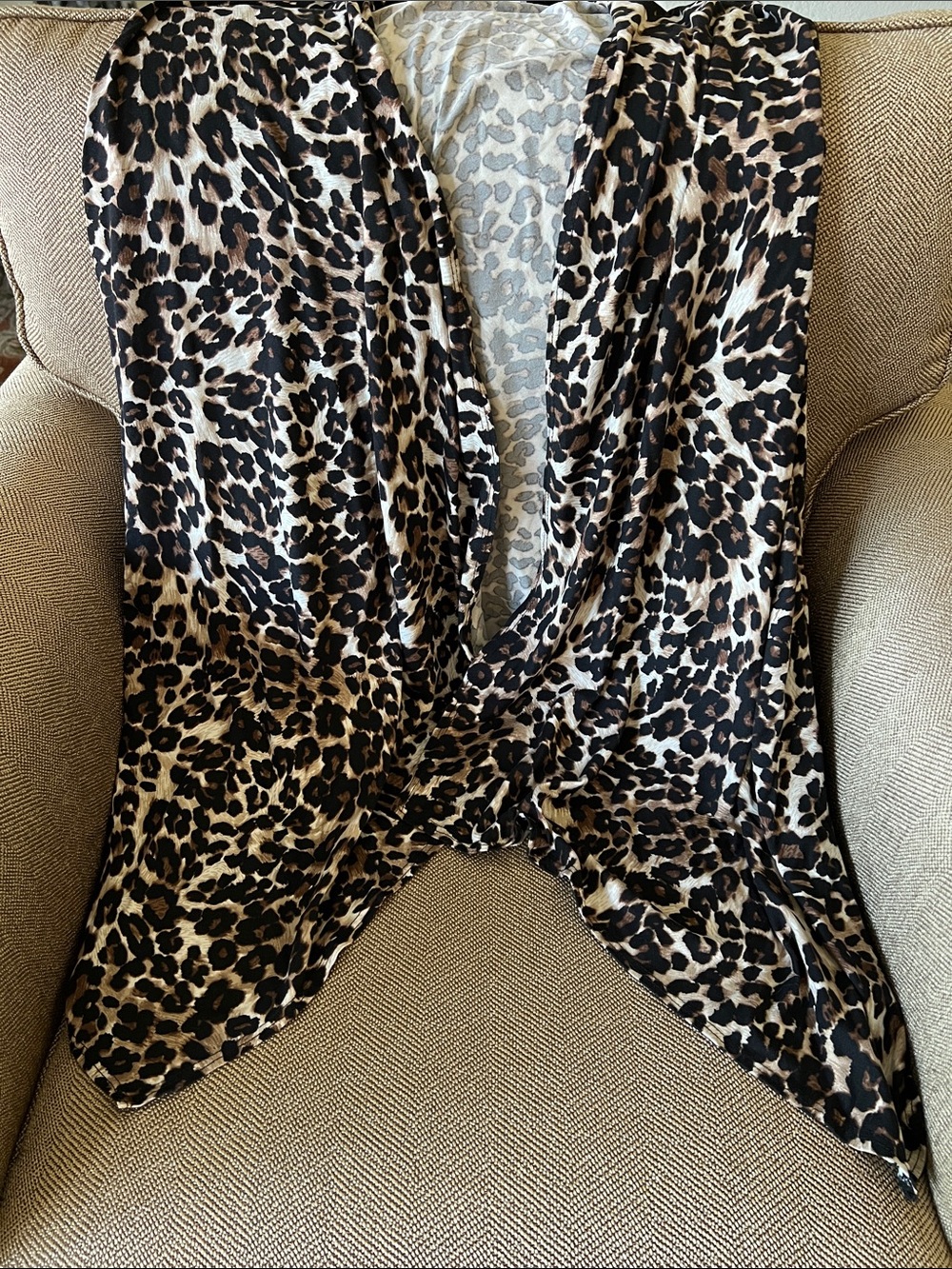 Leopard Print Drape (with arm holes)